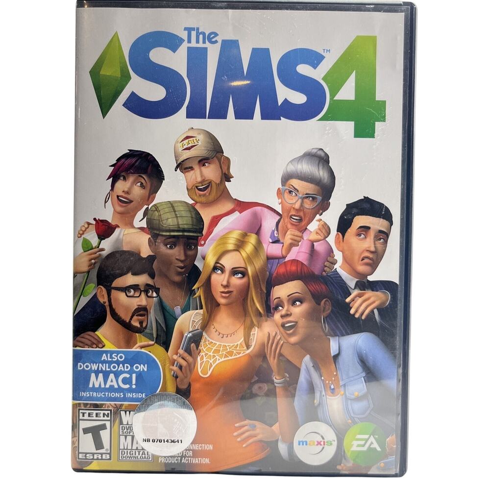 Sims 4 (PC, 2014) Case + Disc 2 Only